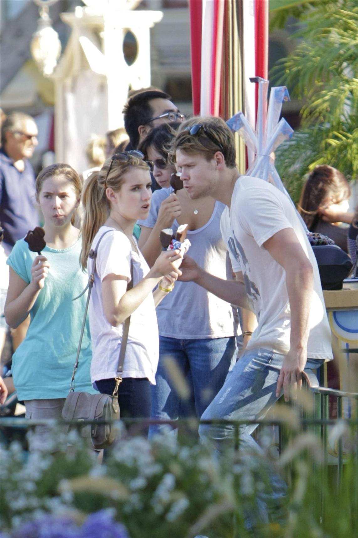 Emma Roberts and Chord Overstreet Spends the day together at Disneyland Disneyland California photos | Picture 60719